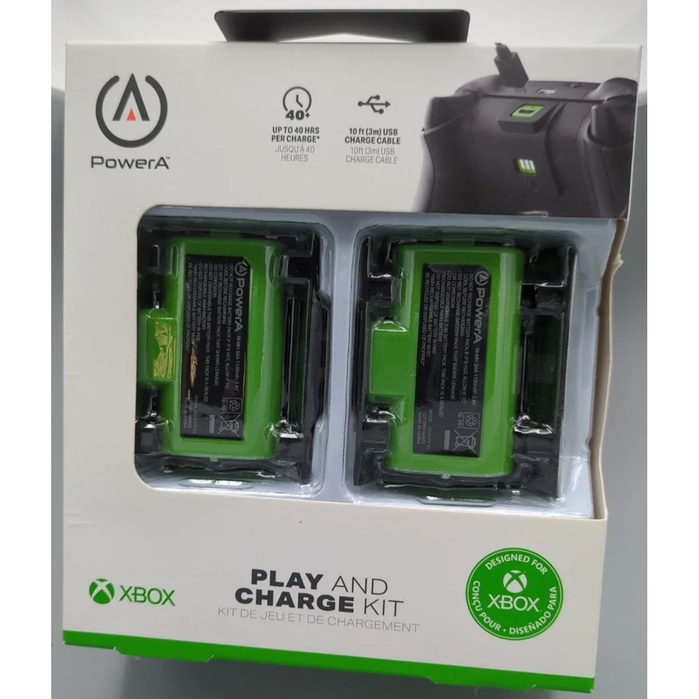 PowerA Play and Charge Battery Kit for Xbox Series X|S *New* *FACTORY SEALED*‎